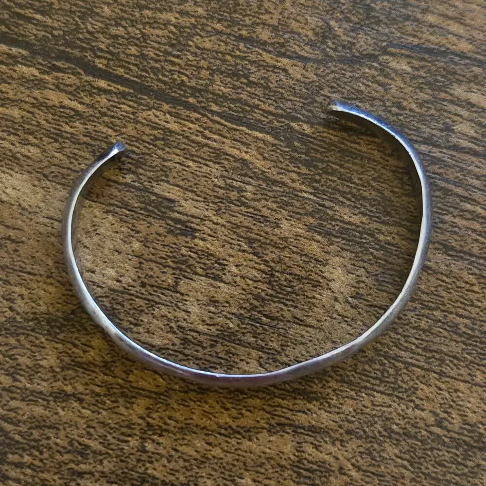 Vintage Navajo Abel Toledo AT Sterling Silver Stamped 2